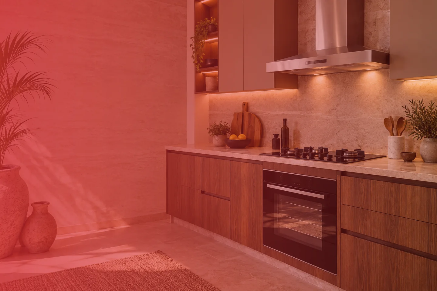 Illustrative kitchen and appliance scene for Ariston