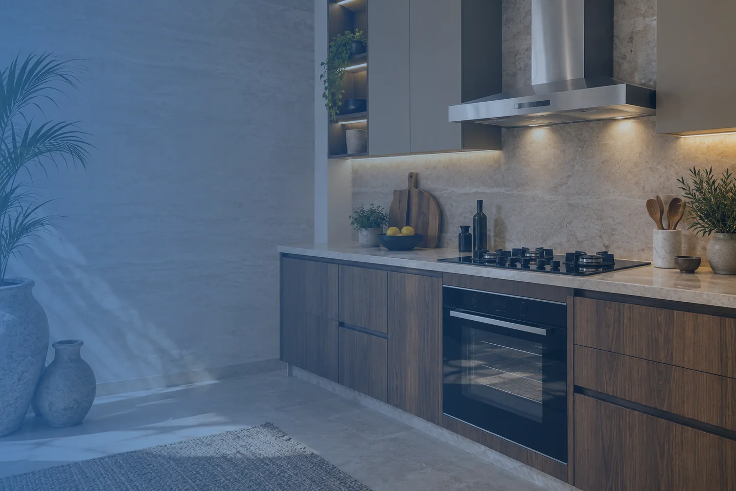 Illustrative kitchen and appliance scene for Samsung