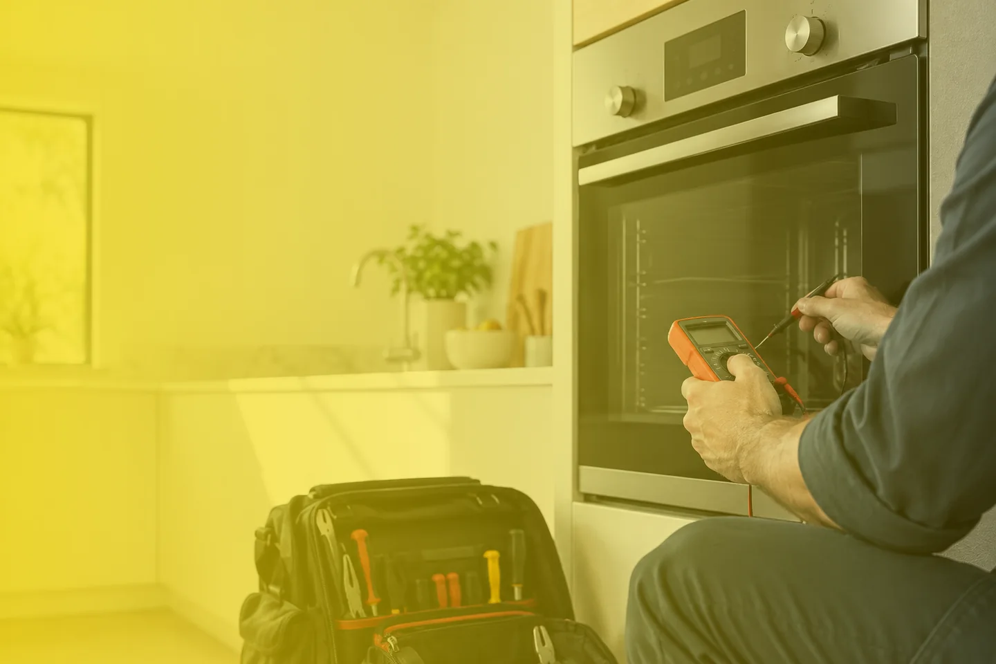 Illustrative kitchen and appliance scene for Zanussi